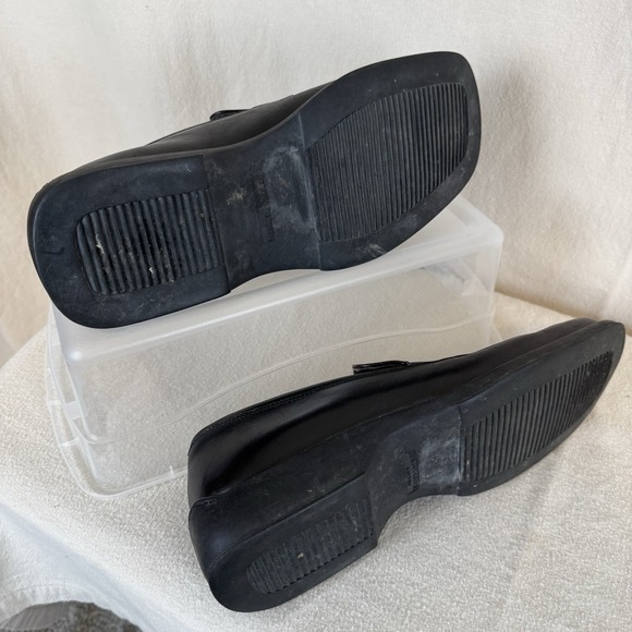 Banana Republic Mens Black Leather Slip-On Loafers Shoes Size 10.5D Italian Made main image 6